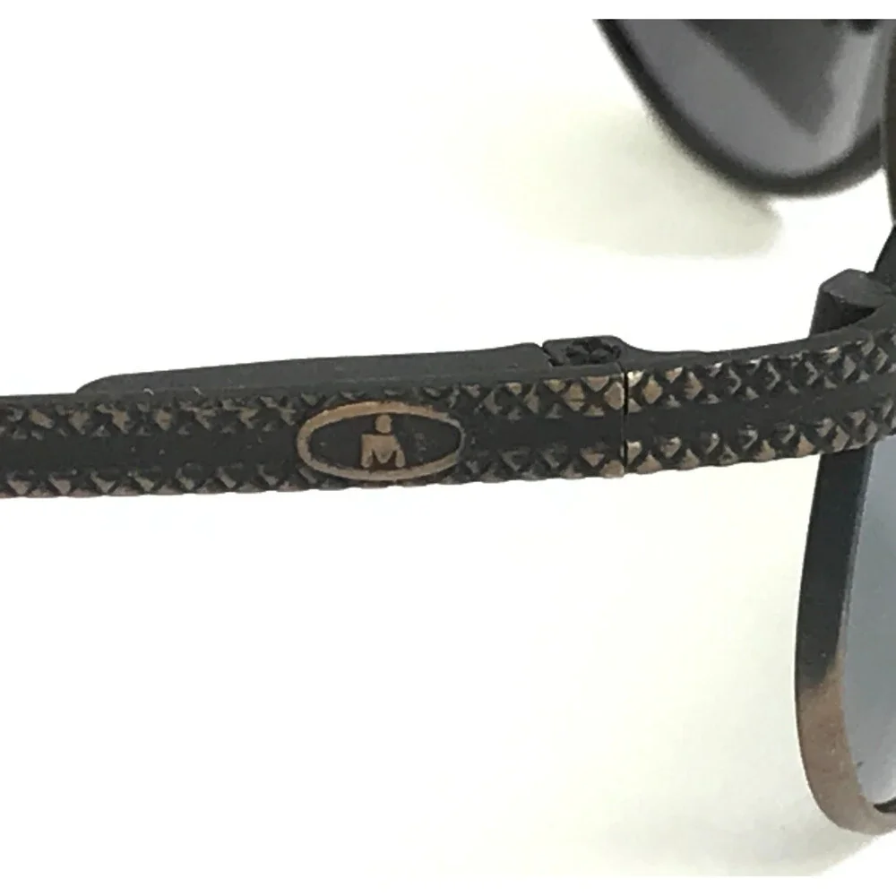 Foster Grant Sunglasses IRONMAN TL5-881 Gunmetal Gold Oval Frames w/ Gray Lenses